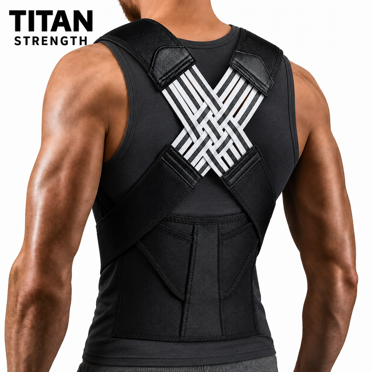 Back Brace Posture Corrector for Women and Men, Shoulder Straightener Adjustable Full Back Support Upper and Lower Pain Relief