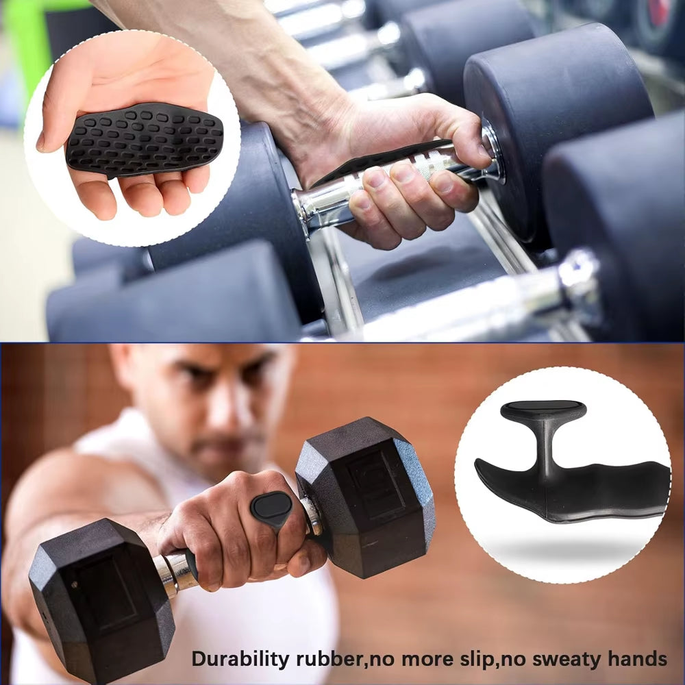 Anti-Slip Grips for Weight Lifting Pull-Ups Gym Training Unisex Ergonomic Rubber Hand Protector Strengthener Handle Gloves