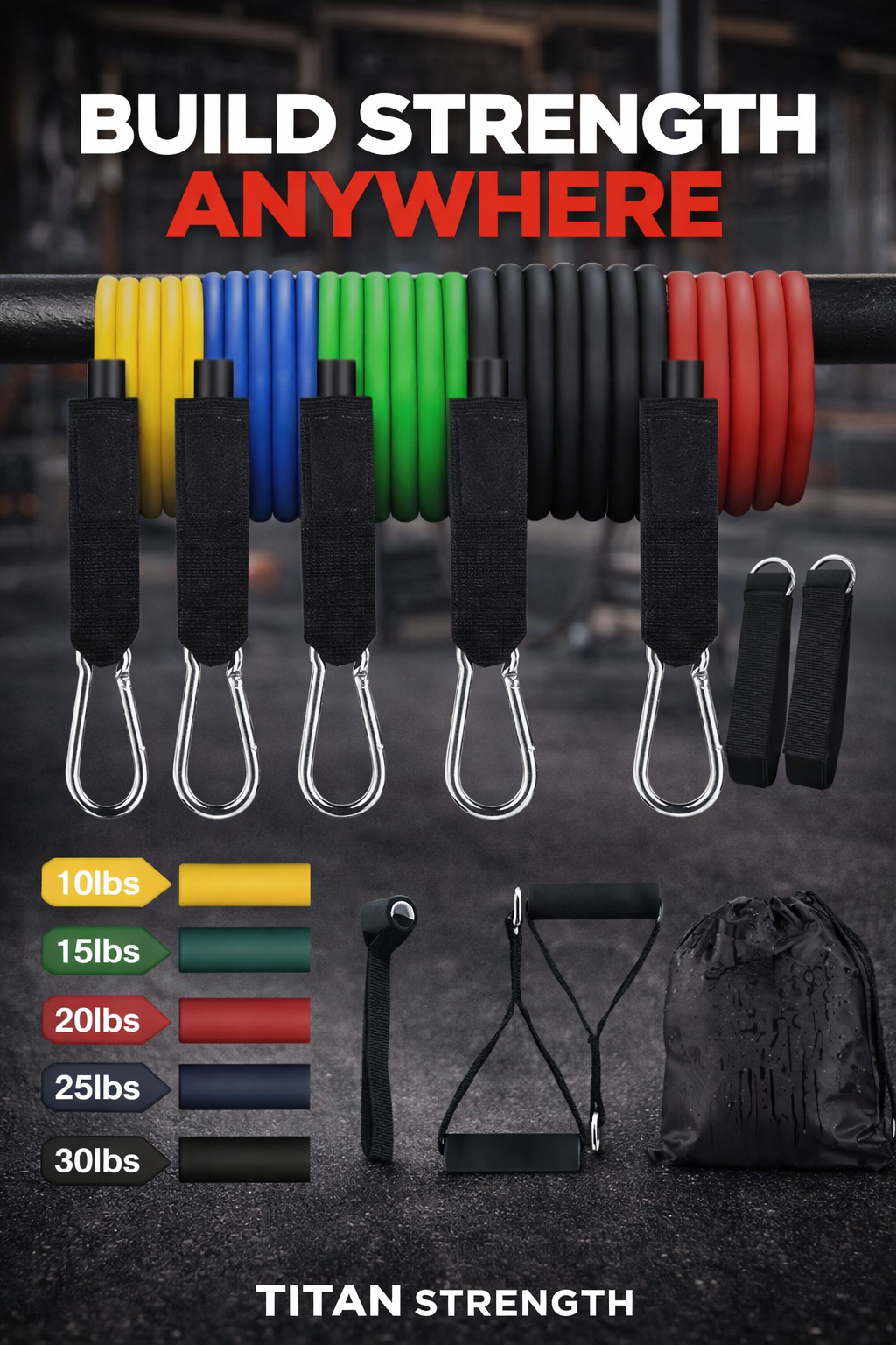 11 Pcs Resistance Bands Set Yoga Elastic Rubber Fitness Band Training Workout Exercise Pull Rope Gym Equipment for Home Expander