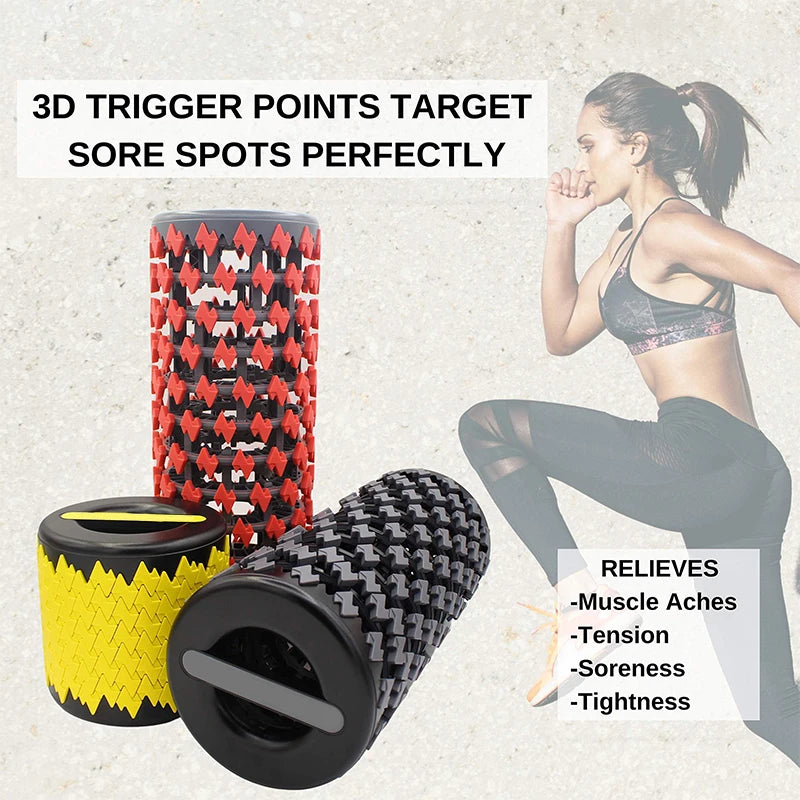 Foam Roller Equipment for Sore Muscle, Tissues Massage Rollers for Maximum Tension Relief for Deep Tissue Pain Relief