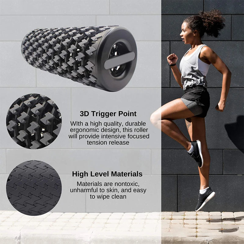 Foam Roller Equipment for Sore Muscle, Tissues Massage Rollers for Maximum Tension Relief for Deep Tissue Pain Relief